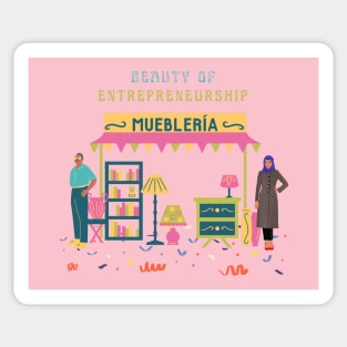 Beauty of Entrepreneurship art Sticker